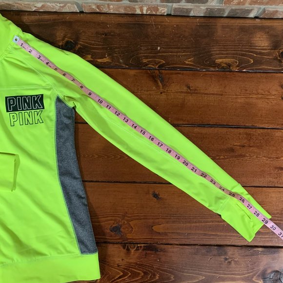 Victoria's Secret 1/4 Zip X-Small Neon Yellow Women's Ultimate Pullover Shirt - Picture 10 of 10